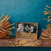 Beste Poppen Ever Woodgrain Vaders Dag Fotocollage Fotoplaat (Zijkant)