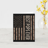 Beste Poppen ooit Amerikaanse vlag Funny Opa Fath Kaart (Gele Bloem)