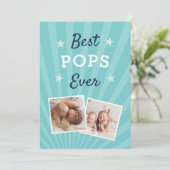 Beste Poppen ooit | Foto Vaderdag Kaart (Staand voorkant)