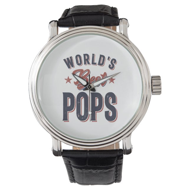 Beste Poppen ter wereld | vader opa Gift Horloge (Voorkant)