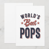 Beste Poppen ter wereld | vader opa Gift Kaart (Voorkant / Achterkant)