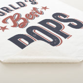 Beste Poppen ter wereld | vader opa Gift Sherpa Deken (3/4)