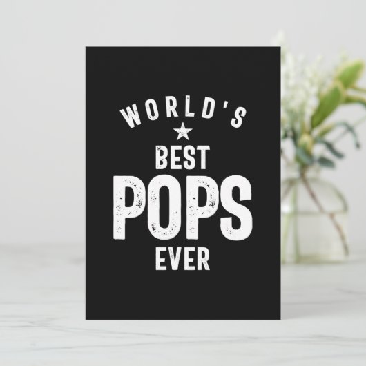 Beste Poppen van de wereld ooit | Grootvader Gift Bedankkaart (Staand voorkant)