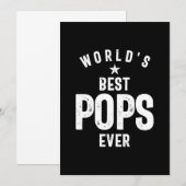 Beste Poppen van de wereld ooit | Grootvader Gift Bedankkaart (Voorkant / Achterkant)