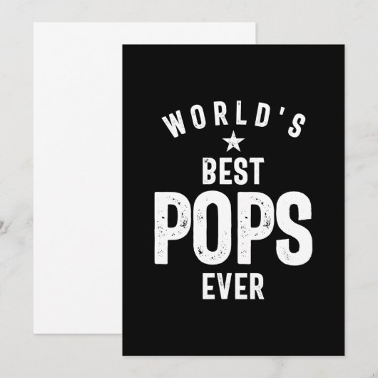 Beste Poppen van de wereld ooit | Grootvader Gift Bedankkaart (Voorkant / Achterkant)