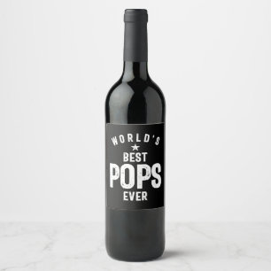 Beste Poppen van de wereld ooit Grootvader Gift Wijn Etiket