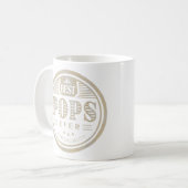 Beste Poppen van grootvader vader vaders dag cadea Koffiemok (Voorkant links)