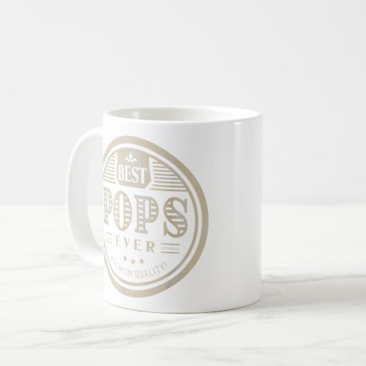 Beste Poppen van grootvader vader vaders dag cadea Koffiemok (Voorkant links)