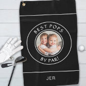 Beste Poppen van Par Golfer Foto Fun Zwart & Wit Golfhanddoek