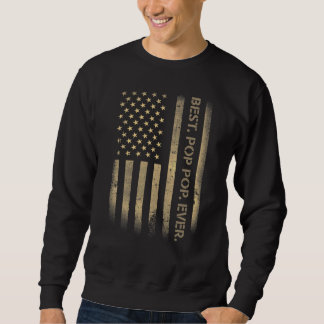 Beste Poppop ooit Amerikaans VS Grunge Vlag Vader' Trui