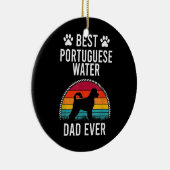 Beste Portugese DAD-Hondenliefhebber ooit Keramisch Ornament (Rechts)