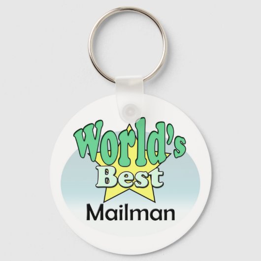 Beste postbode ter wereld sleutelhanger (Voorkant)