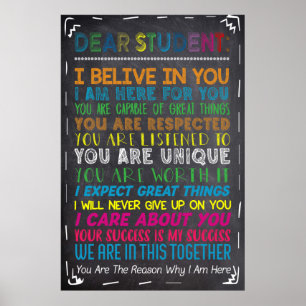 Beste Poster-decorptie voor studenten Poster