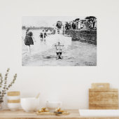 BESTE POSTERS - BEACH MODE 1918 - VINTAGE POSTER (Keuken)