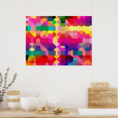 BESTE POSTERS - RAINBOW GEOMETRIC ART - GIFTS (Keuken)