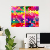 BESTE POSTERS - RAINBOW GEOMETRIC ART - GIFTS (Thuiskantoor)