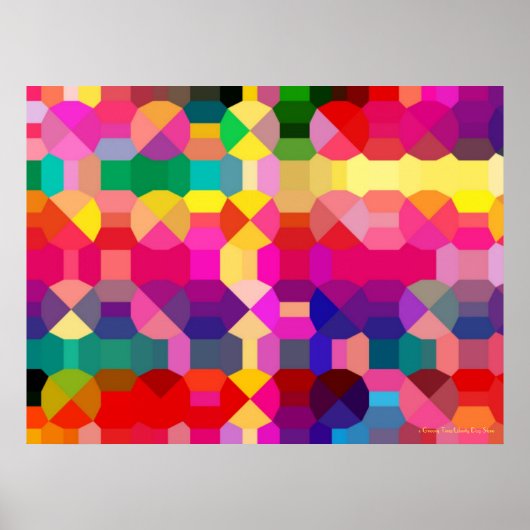 BESTE POSTERS - RAINBOW GEOMETRIC ART - GIFTS (Voorkant)