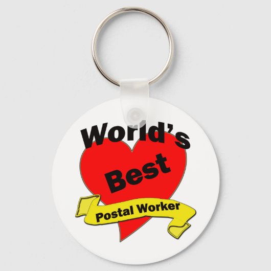Beste postwerker ter wereld sleutelhanger (Voorkant)