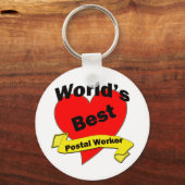 Beste postwerker ter wereld sleutelhanger (Voorkant)