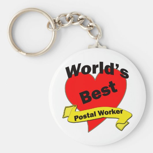 Beste postwerker ter wereld sleutelhanger (Voorkant)