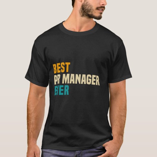 Beste Pr Manager ooit T-shirt (Voorkant)