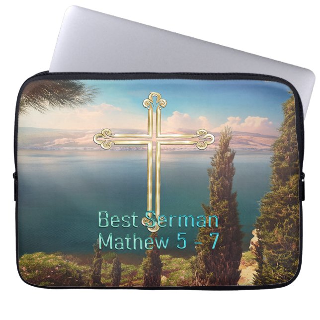 Beste preek laptop sleeve (Voorkant)