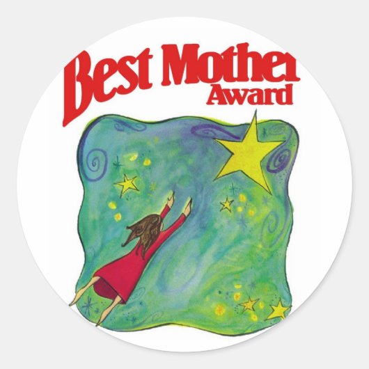 Beste prijs voor moeder cadeautjes ronde sticker (Voorkant)