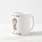 Beste procureur ter wereld - Vrouw in strafzaken Koffiemok (Voorkant rechts)
