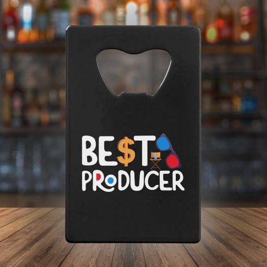 Beste Producent - Filmmaker Gift Creditkaart Flessenopener
