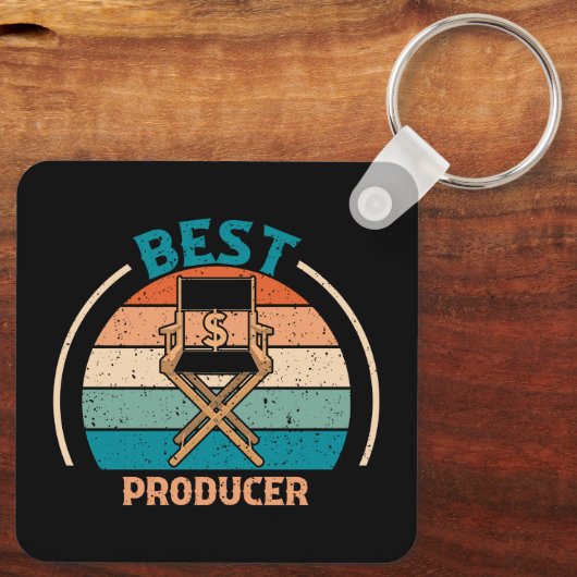 Beste Producent - Retro Style Sleutelhanger (Achterkant)