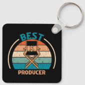 Beste Producent - Retro Style Sleutelhanger (Achterkant)