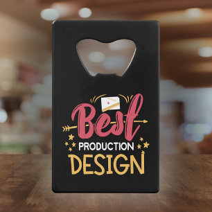 Beste Productie Ontwerp - Film Crew Gift Creditkaart Flessenopener