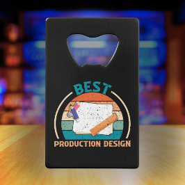Beste Productie Ontwerp Retro - Film Crew Gift Creditkaart Flessenopener