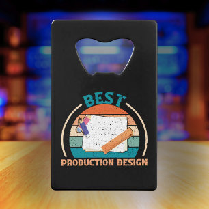 Beste Productie Ontwerp Retro - Film Crew Gift Creditkaart Flessenopener