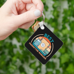 Beste Productiemanager - Retro Style Sleutelhanger