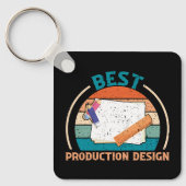 Beste Productieontwerp - Retro Stijl Sleutelhanger (Voorkant)