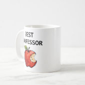 BESTE PROFESSOR Apple Educator Cadeau Koffiemok (Voorkant links)