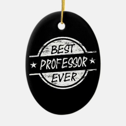 Beste professor Ever White Keramisch Ornament (Voorkant)
