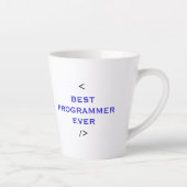 Beste programmeur ooit - Werelds beste codeur Pres Latte Mok (Rechts)