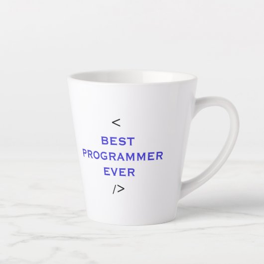 Beste programmeur ooit - Werelds beste codeur Pres Latte Mok (Rechts)