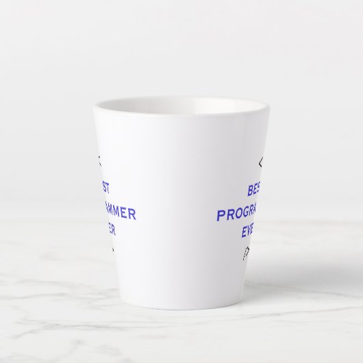 Beste programmeur ooit - Werelds beste codeur Pres Latte Mok (Voorkant)