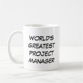 "Beste projectmanager ter wereld" Koffiemok (Links)