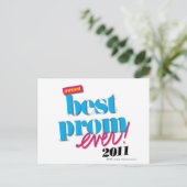 Beste Prom-server - Aqua Briefkaart (Staand voorkant)