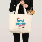 Beste Prom-server - Aqua Grote Tote Bag (Voorkant (product))