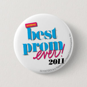 Beste Prom-server - Aqua Ronde Button 5,7 Cm