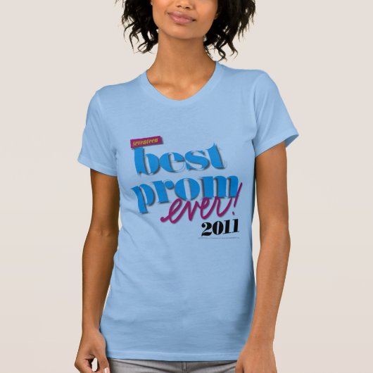 Beste Prom-server - Aqua T-shirt (Voorkant)