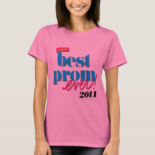 Beste Prom-server - Aqua T-shirt (Voorkant)