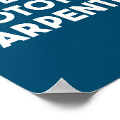 Beste prototype timmerman ter wereld poster (Hoek)