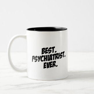 Beste psychiater ooit tweekleurige koffiemok