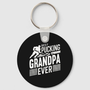 Beste Pucking Opa Ooit T-shirt Hockeyliefhebber (1 Sleutelhanger